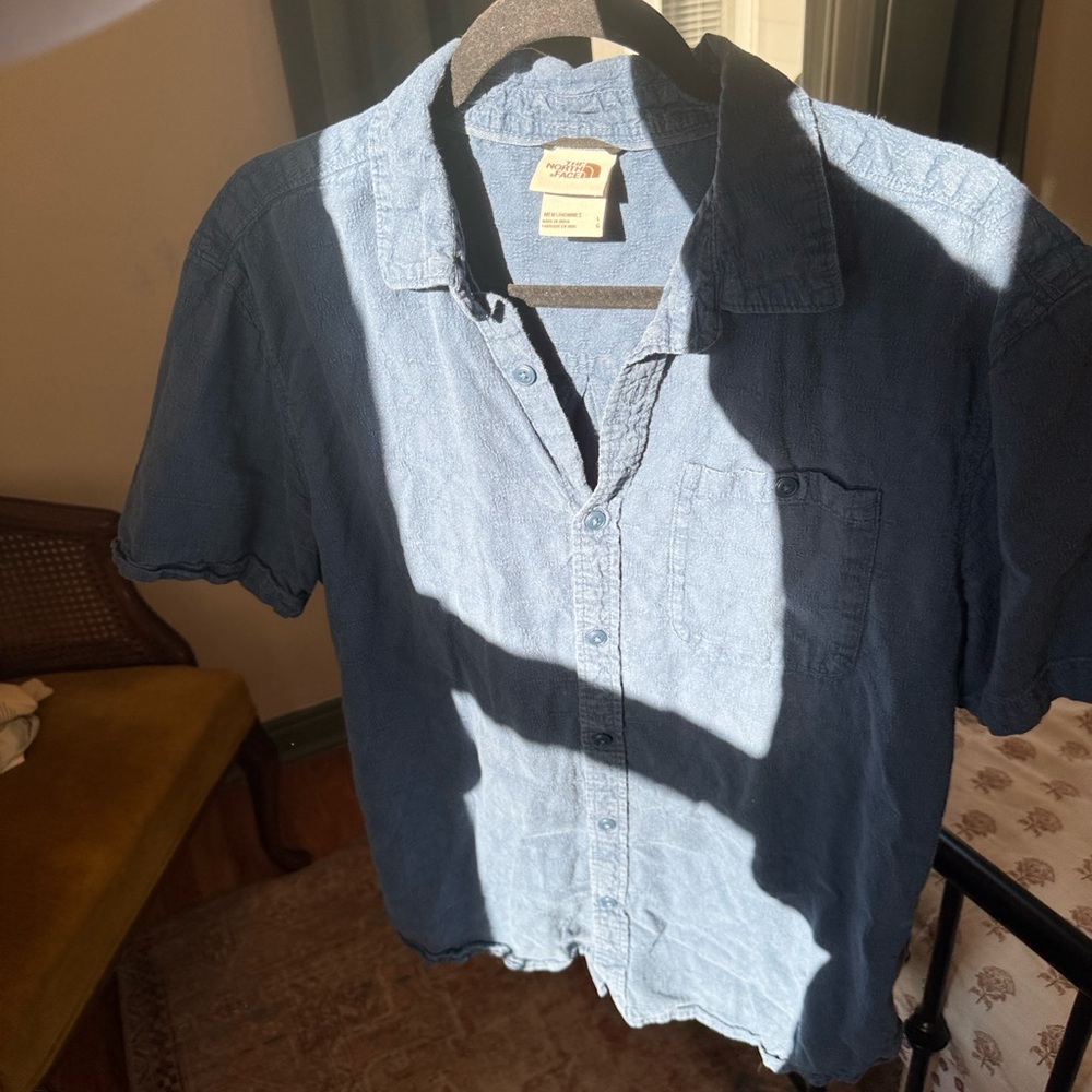 The North Face Dark Blue Casual Button Down Shirt